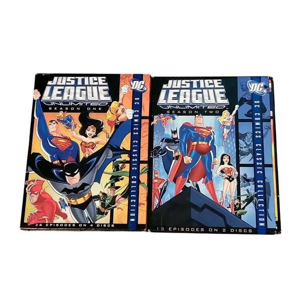 DC Comics Classic Collection Justice League Unlimited Seasons 1 2 DVD Set - Picture 1 of 8